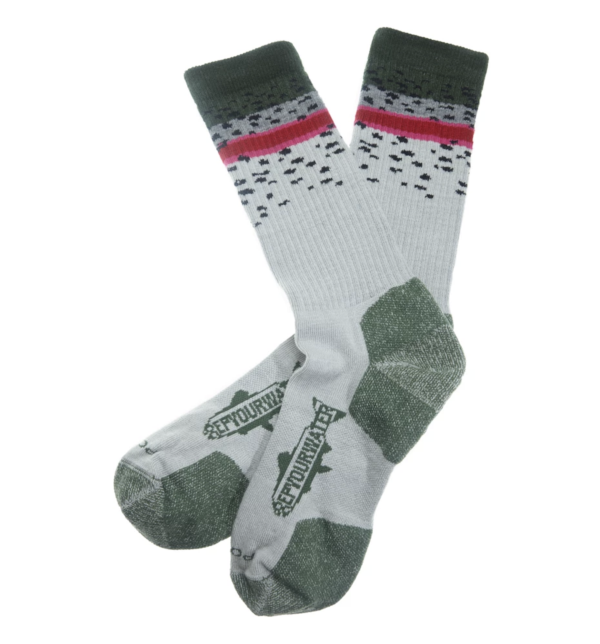 Rep Your Water Rainbow Trout Band Socks Pair Rep Your Water Rainbow Trout Band Socks Pair